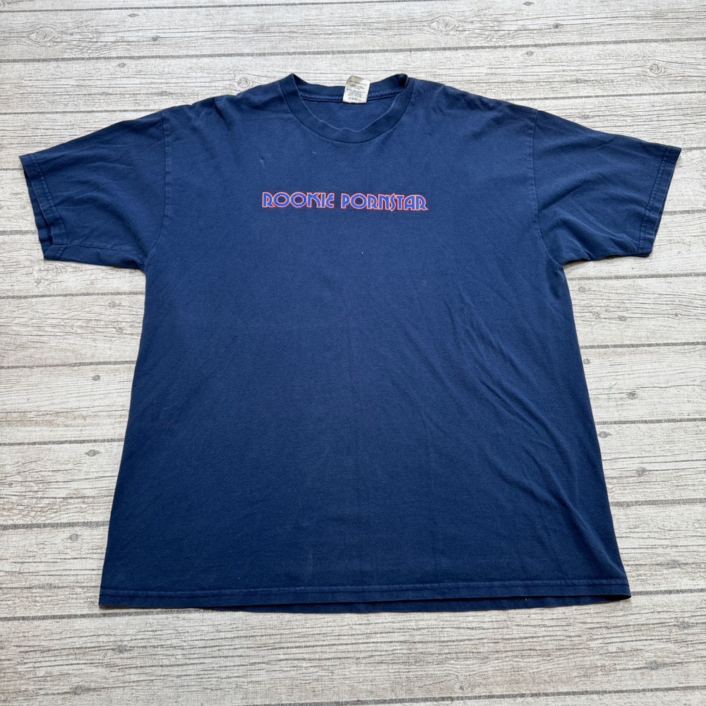 Vintage Naturals Solidwear T-Shirt Mens XL Blue Graphic Cotton Streetwear Canada